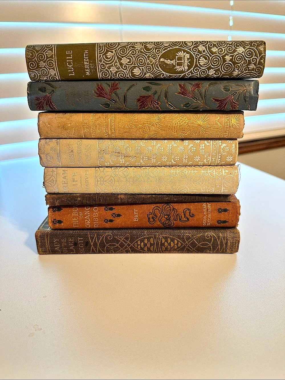 Lot of 8 vintage Antique books